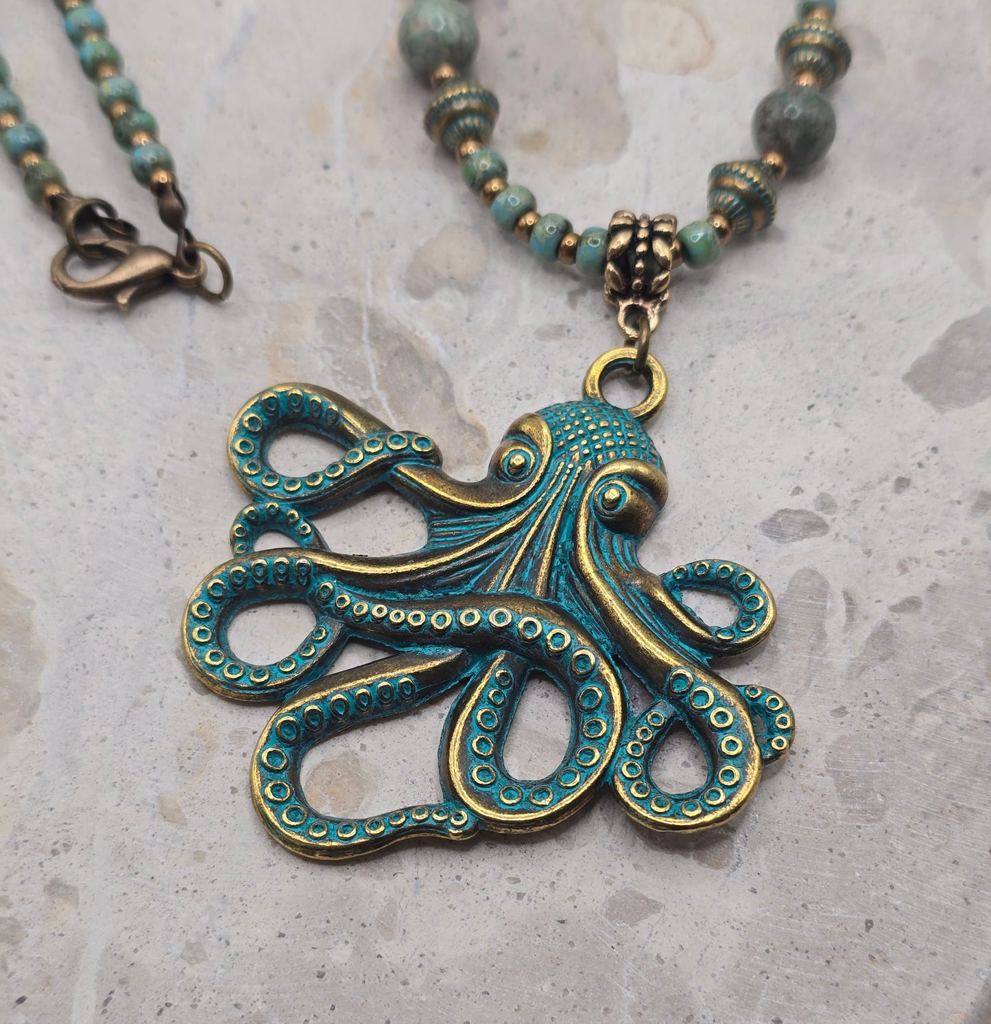 Octopus's Garden Necklace and Bracelet Set