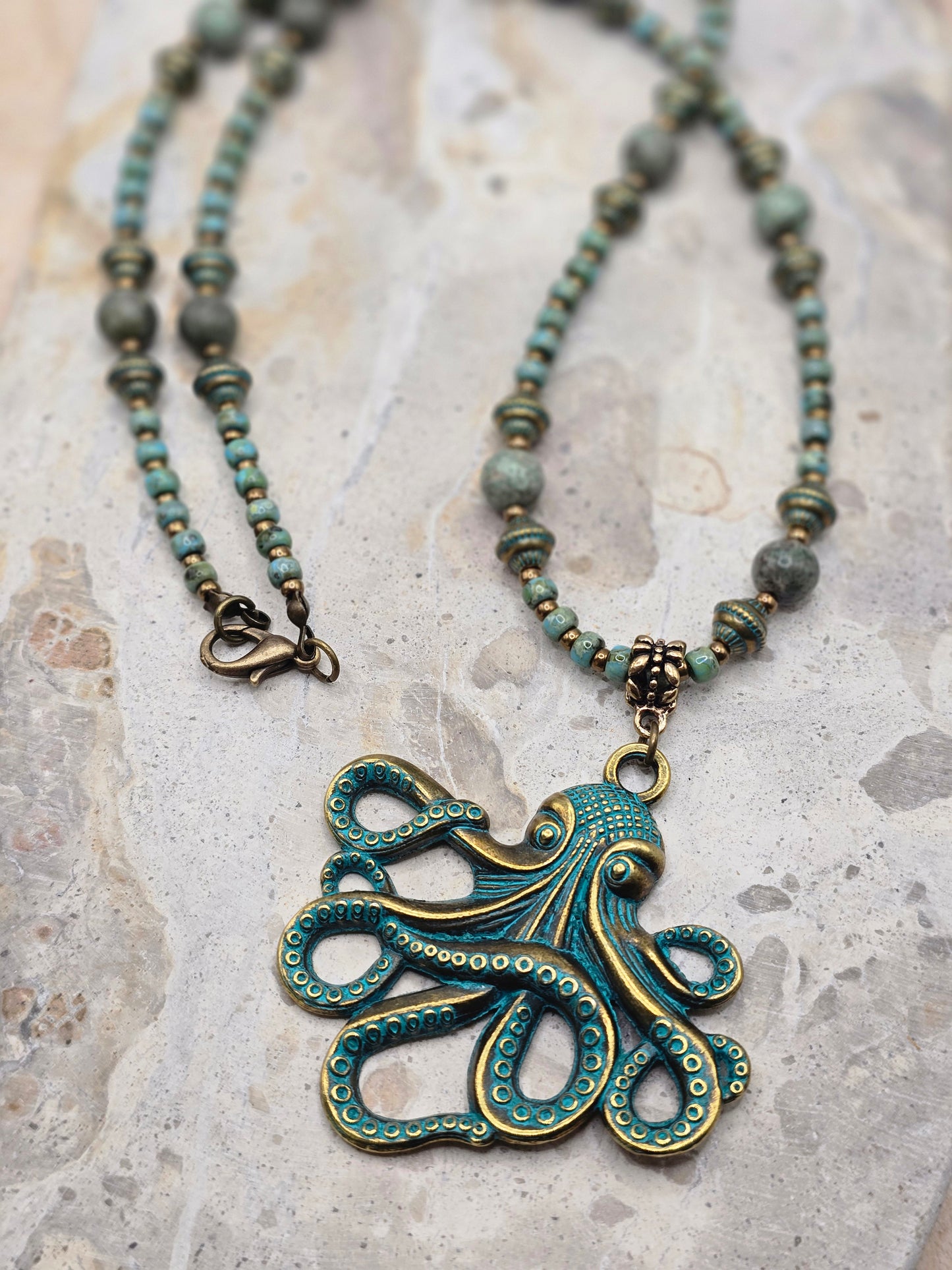 Octopus's Garden Necklace and Bracelet Set