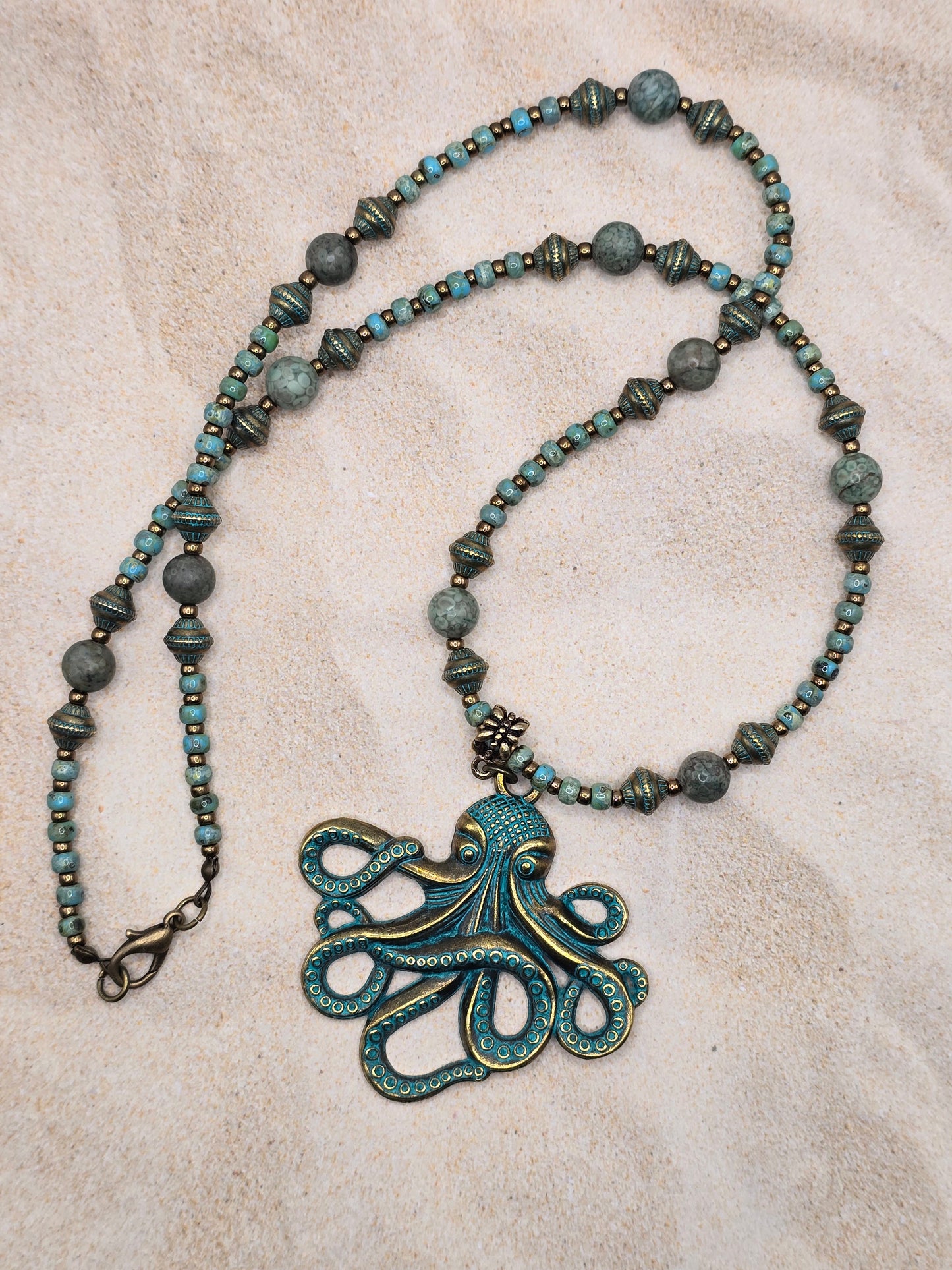 Octopus's Garden Necklace and Bracelet Set