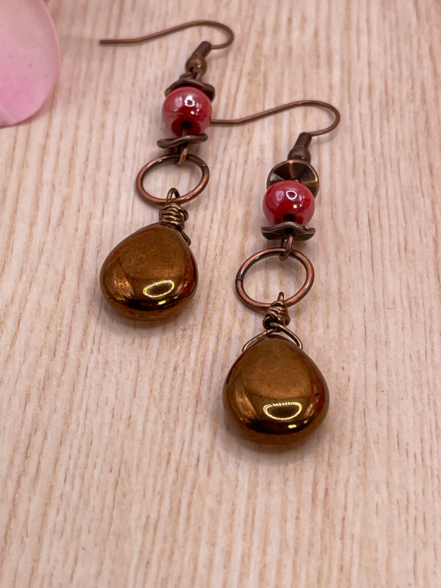 Inner Orange Glow Earrings