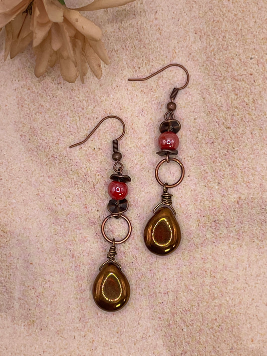 Inner Orange Glow Earrings