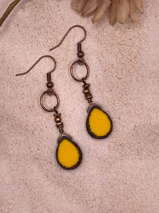 Sunflower Silk Earrings