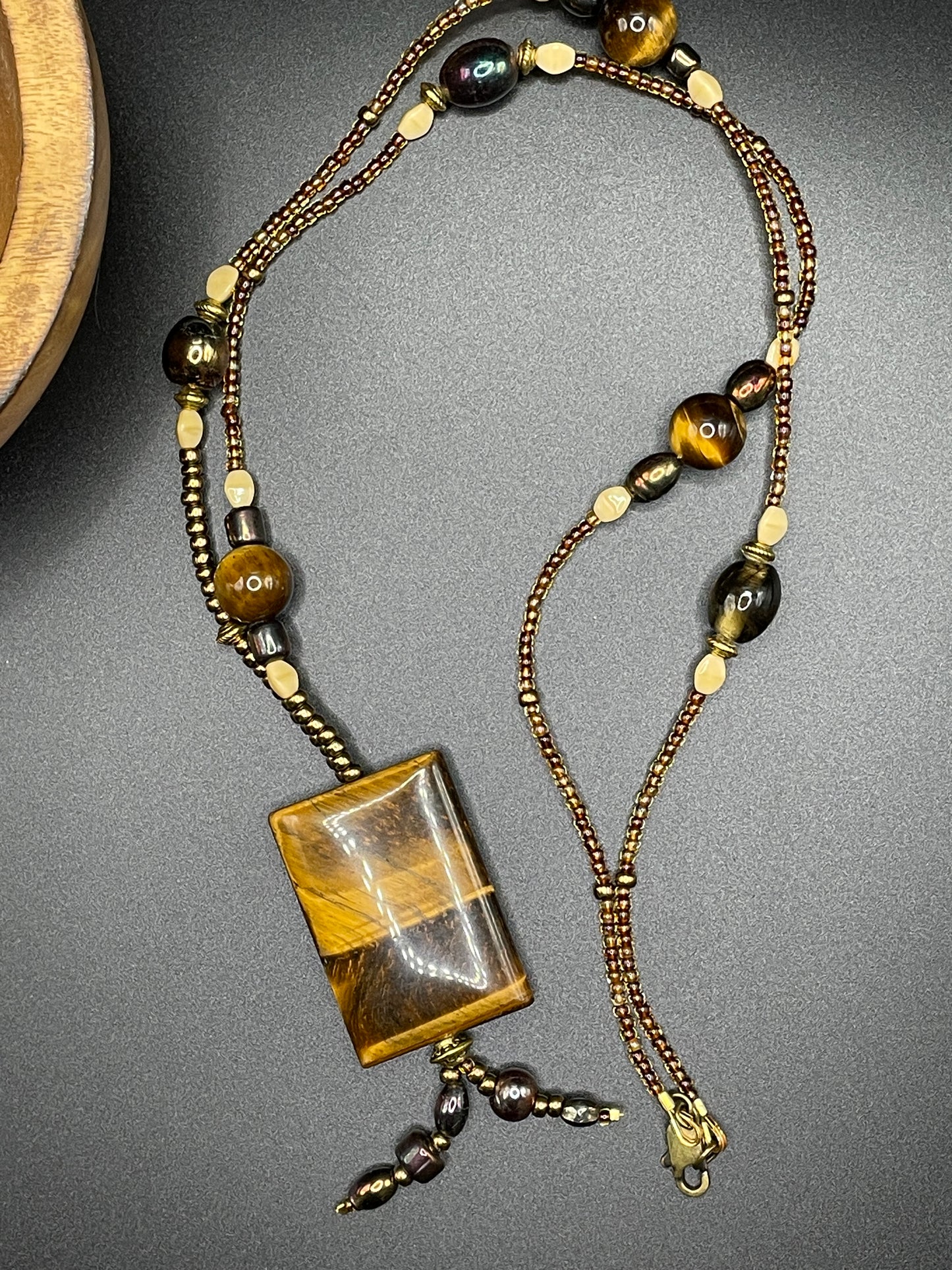 Tiger Eye Pendant Necklace