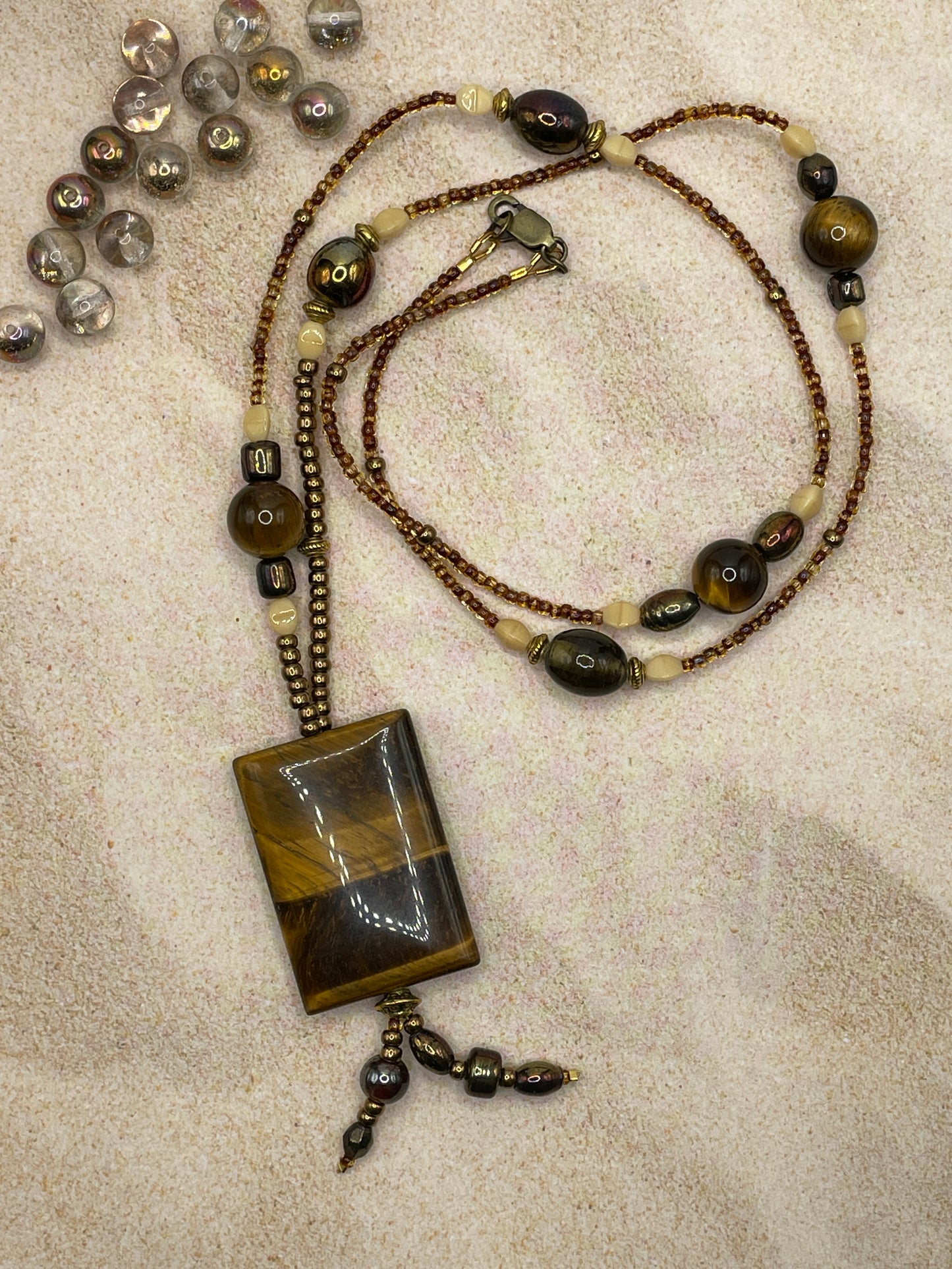 Tiger Eye Pendant Necklace