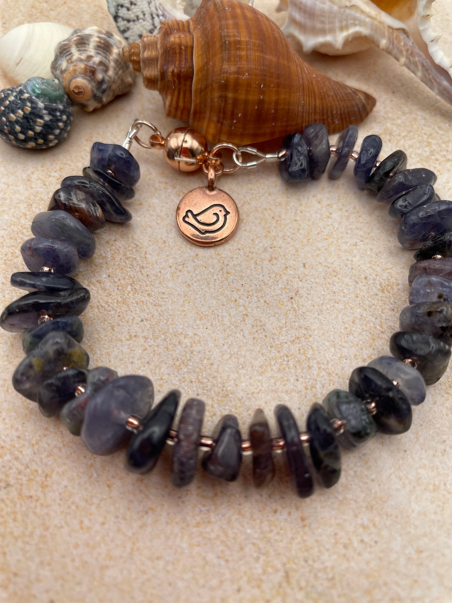 Iolite Pebble Bracelet