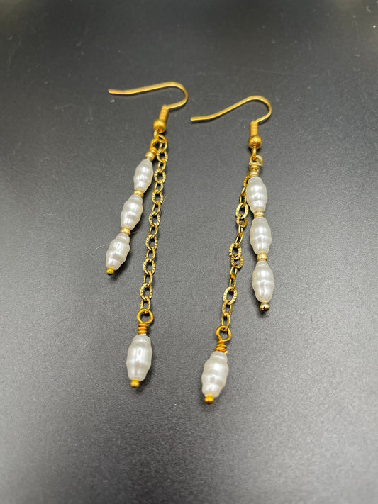 Rice Pearl Earrings